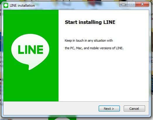 Install LINE for PC 4