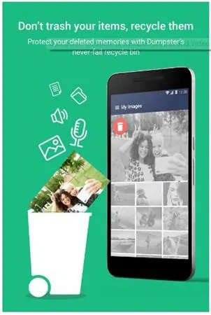 Dumpster bagaimana memulihkan foto yang dihapus di Android
