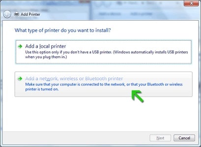 add printer wireless