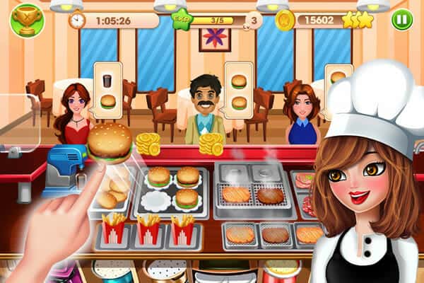 Game online pelayan restoran