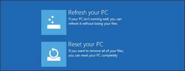 cara refresh reset windows 10