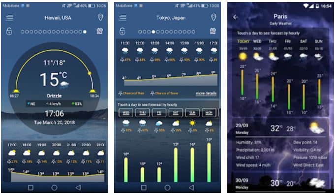 10 Aplikasi Ramalan Cuaca Terbaik Di Smartphone Android 2021
