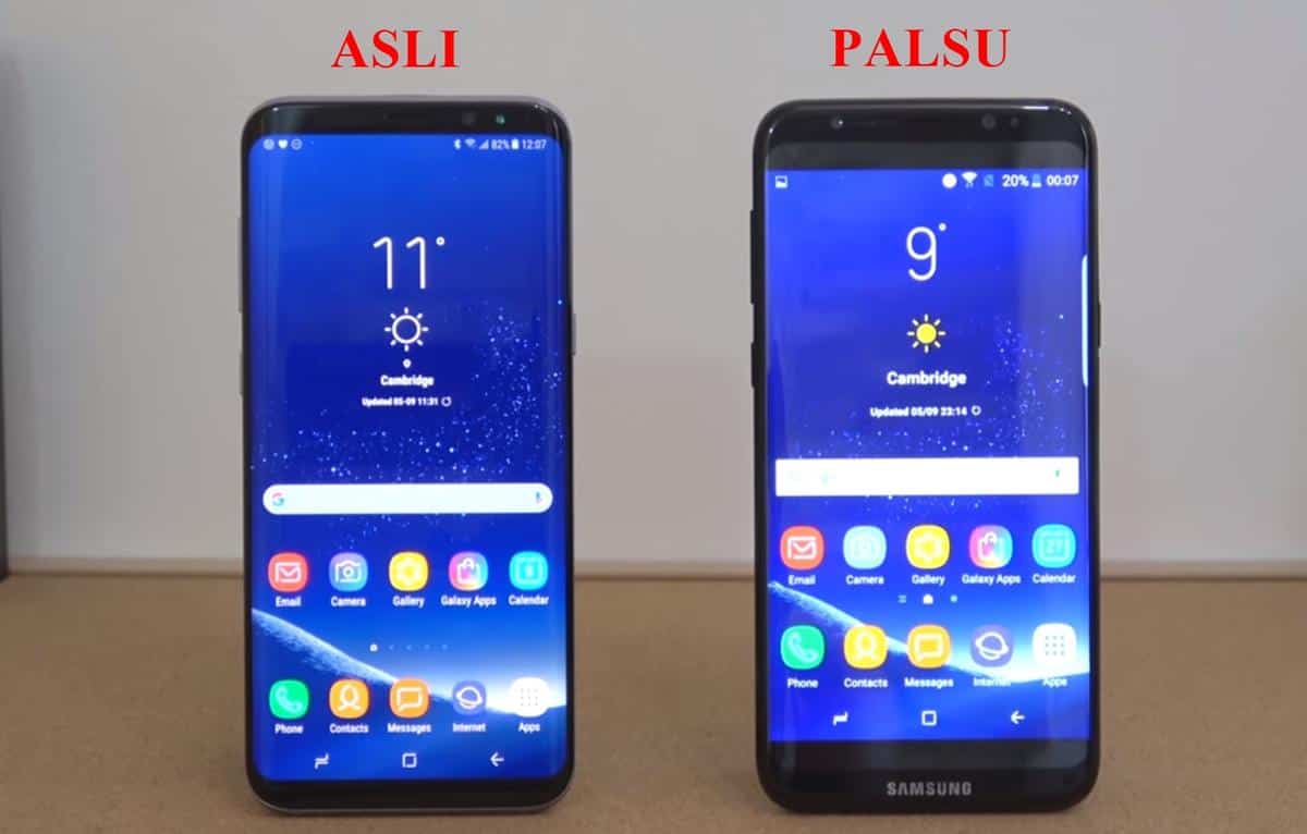 Samsung asli vs Samsung Palsu