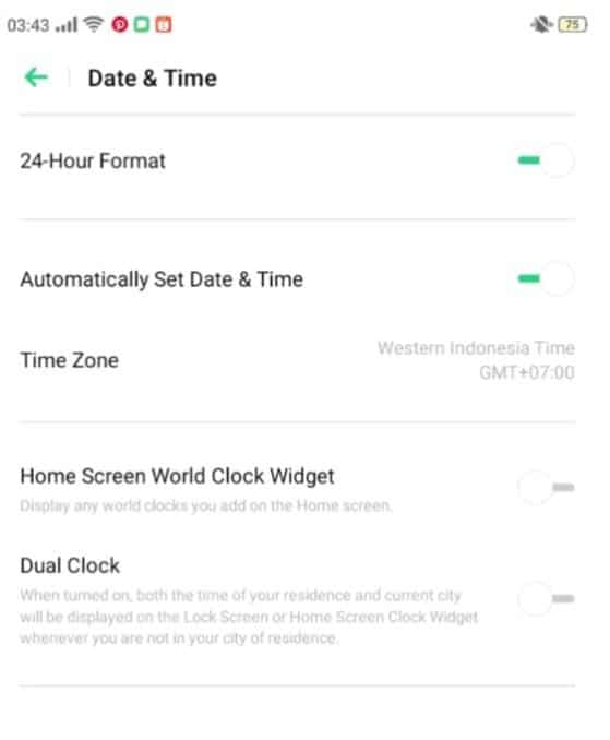 date & time android