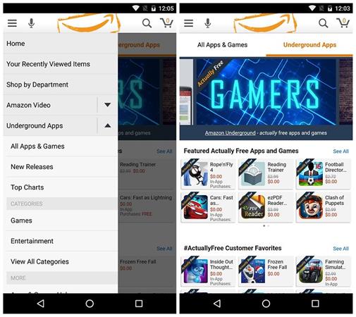 cara download aplikasi berbayar amazon underground