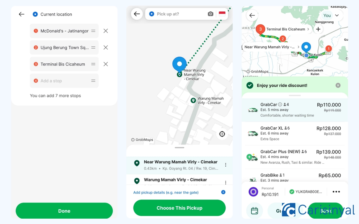 Cara Memesan GrabCar dengan Multi-stops Ride_2_