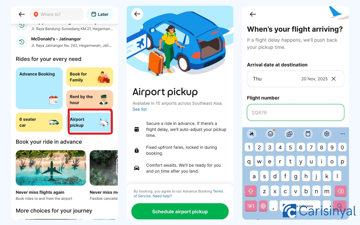 Cara Memesan GrabCar untuk Penjemputan Airport_