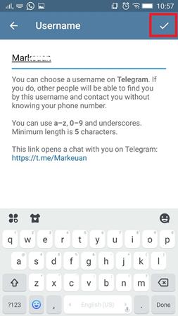 Cara Menentukan Username di Telegram 4