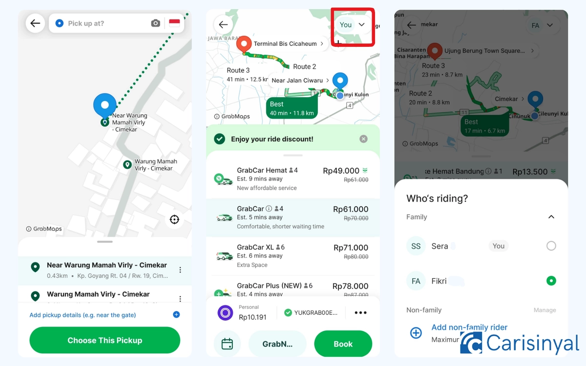 GrabCar anggota keluarga_2