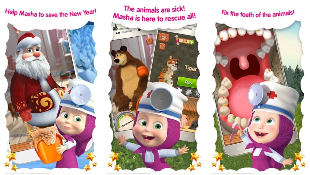 Masha and the Bear Free Animal Games for Kids