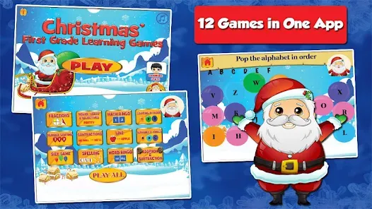 santa's holiday edu game_