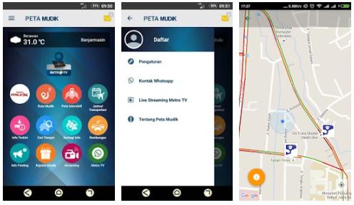 aplikasi info jalur arus mudik Peta Mudik Metro TV
