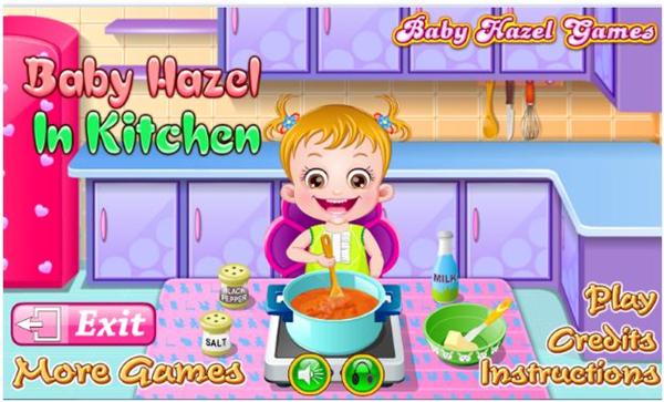 game Baby Hazel Kitchen Time