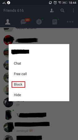 Cara Melakukan Block Friend di LINE 2