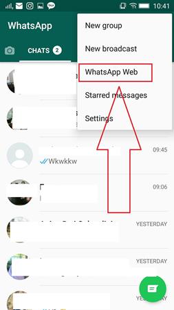 Cara menggunakan whatsapp web di hp