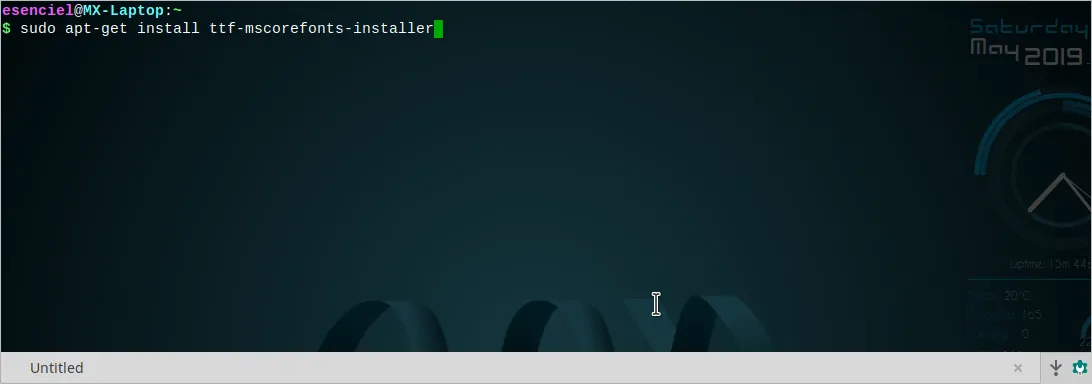 Instalasi Font Windows di Linux Berbasis Debian secara Online 2