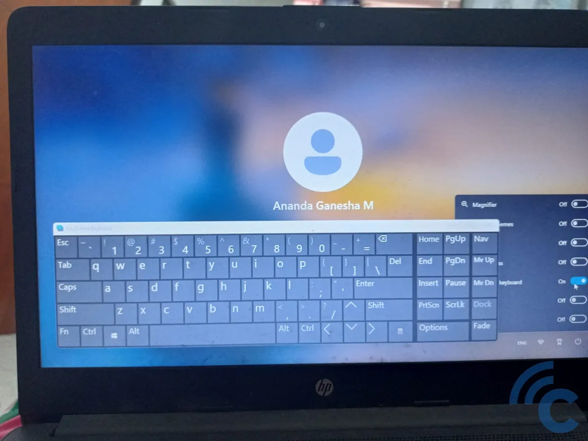 menampilkan on screen keyboard di windows 11