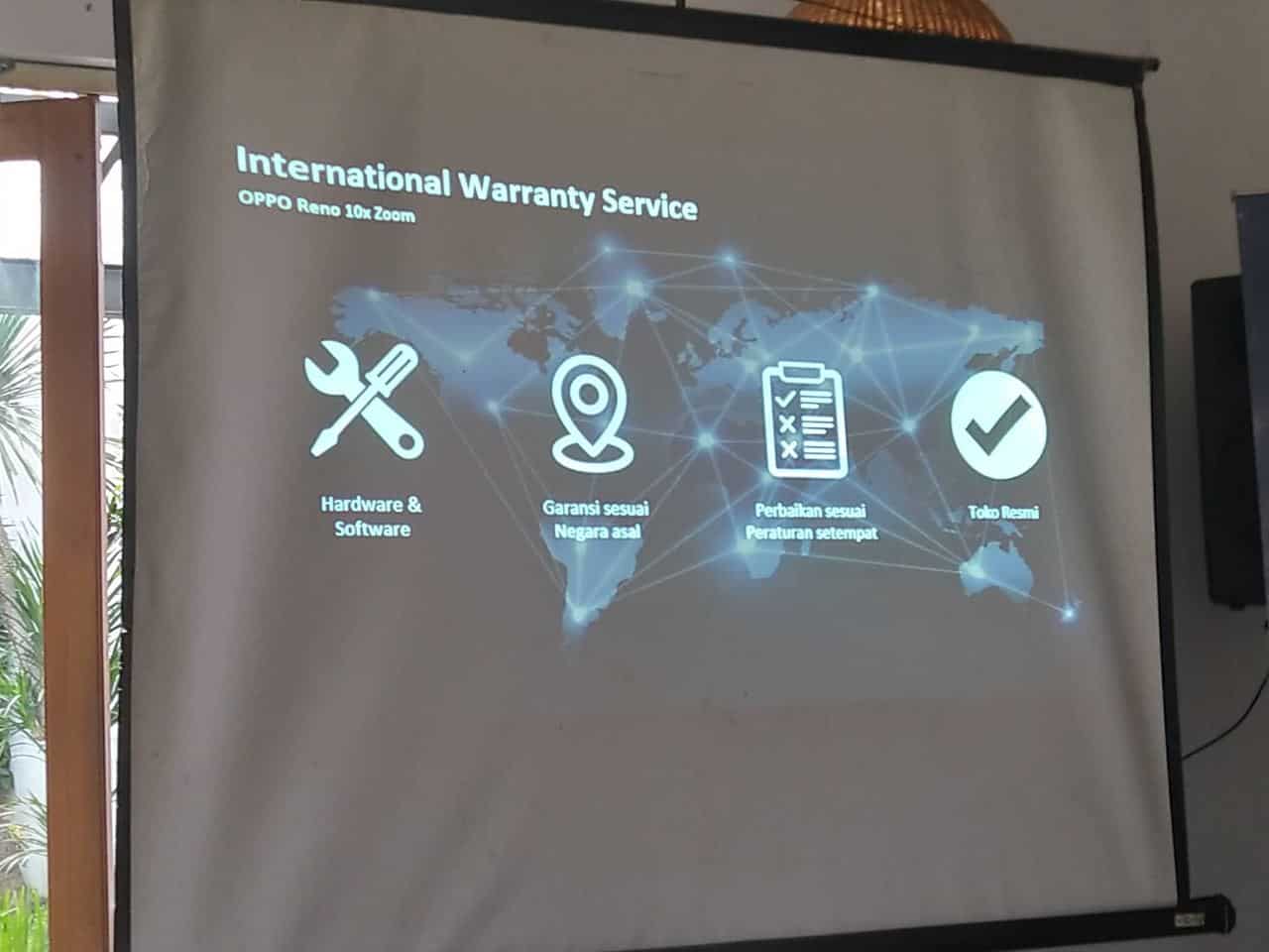 Oppo international warranty service