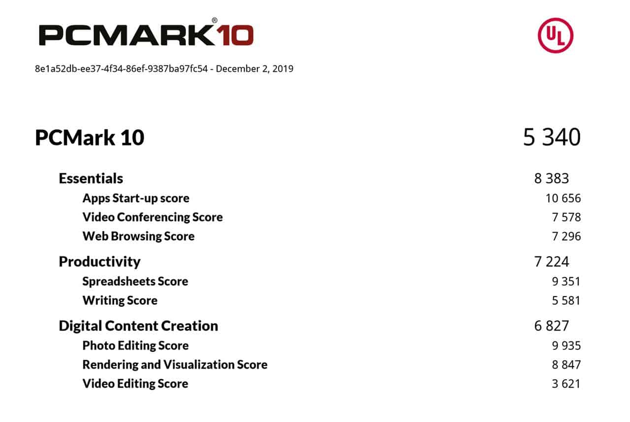 PCMark 10 asus zenbook pro duo