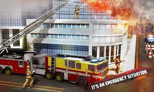 City Rescue Fire Truck Games _