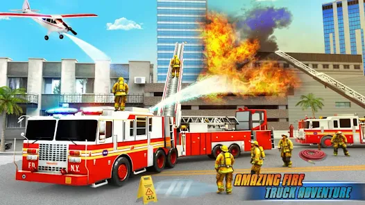 Fire Truck Sim- Driving Game _