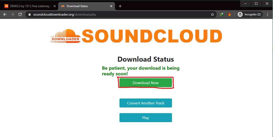 Download Lewat soundclouddownloader.org