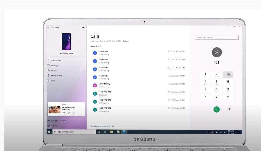 Samsung link to windows