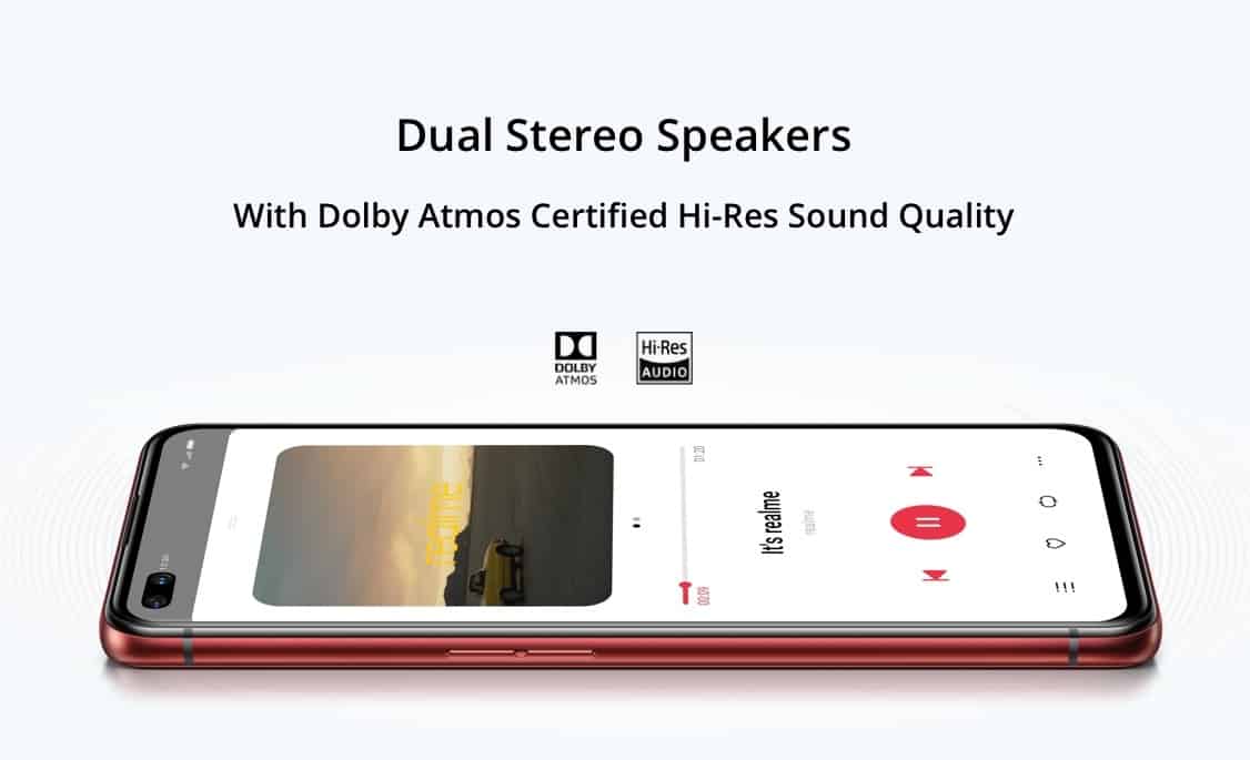 dual speaker realme x50 pto