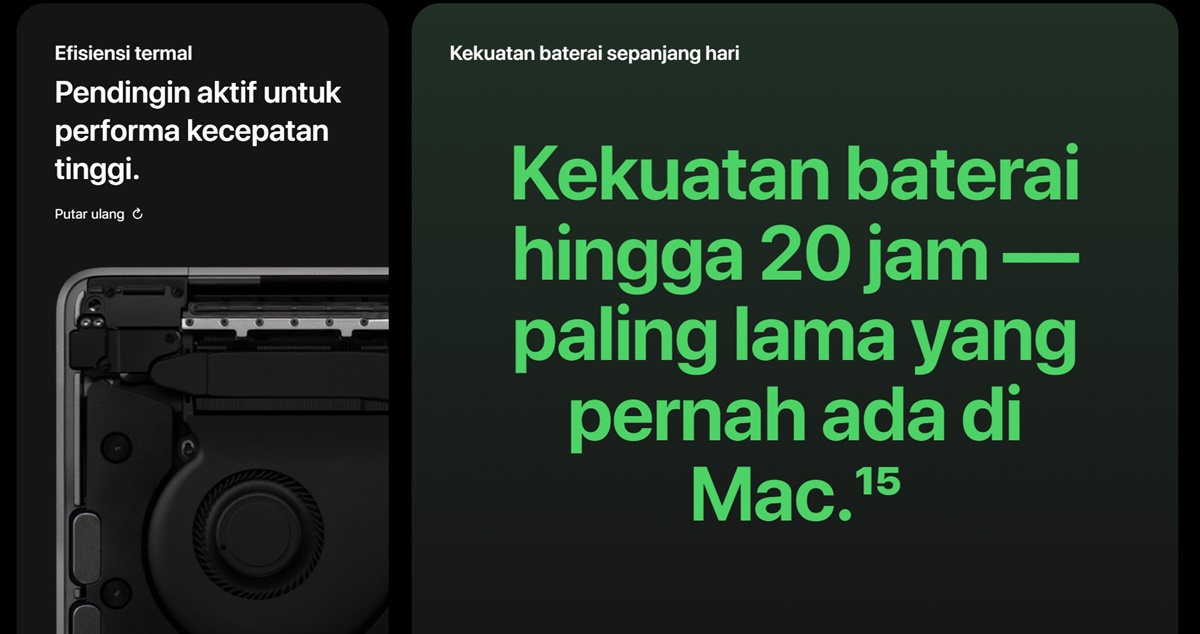 macbook pro m1 baterai