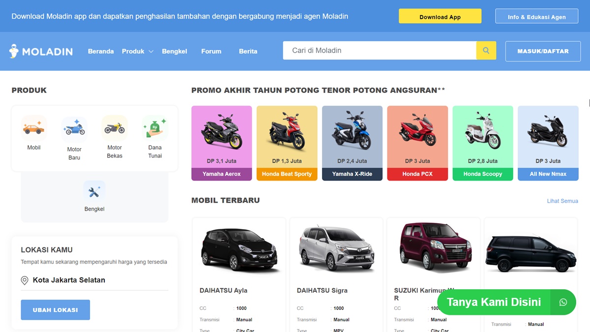10 Situs Jual Beli Motor Bekas Terbaik di Indonesia