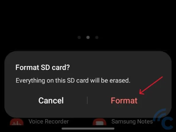 format SD Card pakai fitur bawaan di hp