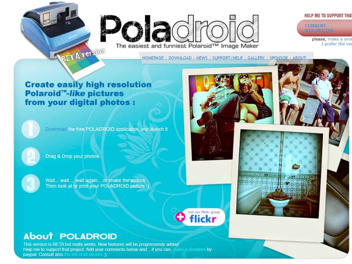 Aplikasi Polaroid Pc