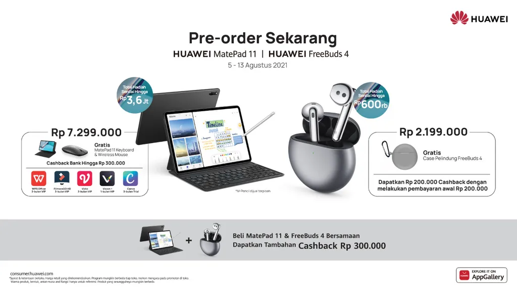Huawei MatePad 11 dan FreeBuds 4 Meluncur, Inilah Keunggulannya! 7