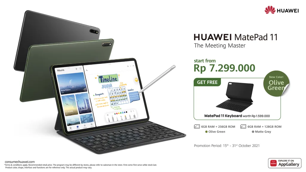 Huawei MatePad 11 Kembali Hadir dengan Warna Baru dan Penyimpanan Lebih Besar 1