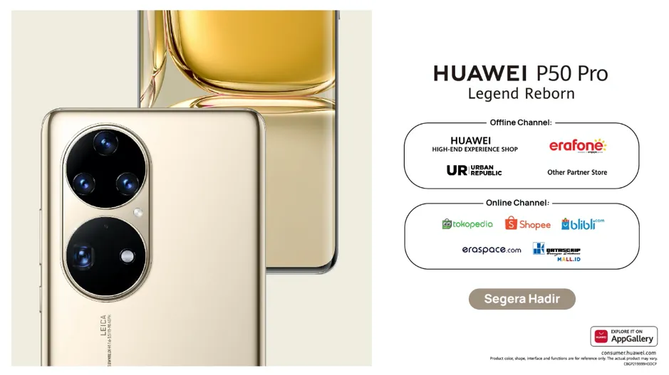 Huawei P50 Pro kanal penjualan