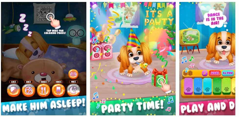 Talking dog: Cute Puppy Playtime Games