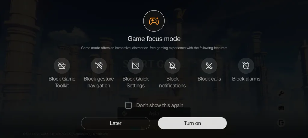game focus mode