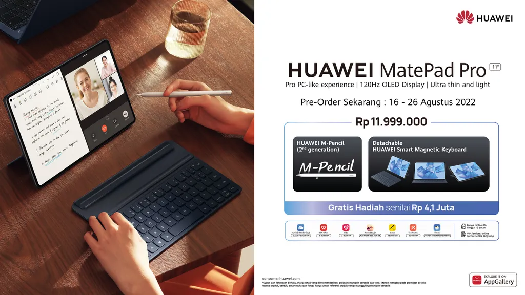 HUAWEI MatePad Pro Resmi Diluncurkan di Indonesia Hadirkan Pengalaman Pro Layaknya PC, Lengkap dengan Berbagai Penawaran Spesial Selama Masa Pre-Order_