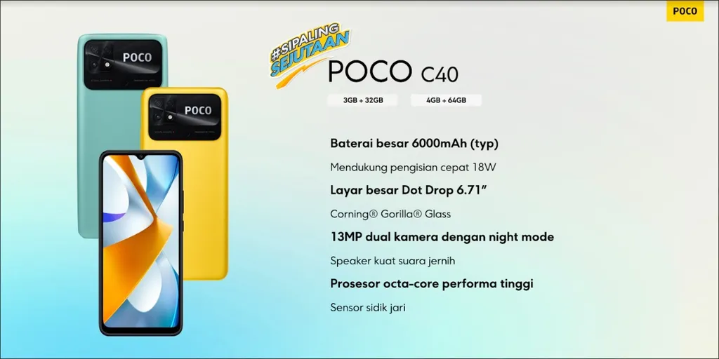 Detail Spesifikasi POCO C40_