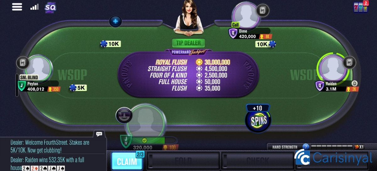 WSOP Poker Texas Holdem Game_