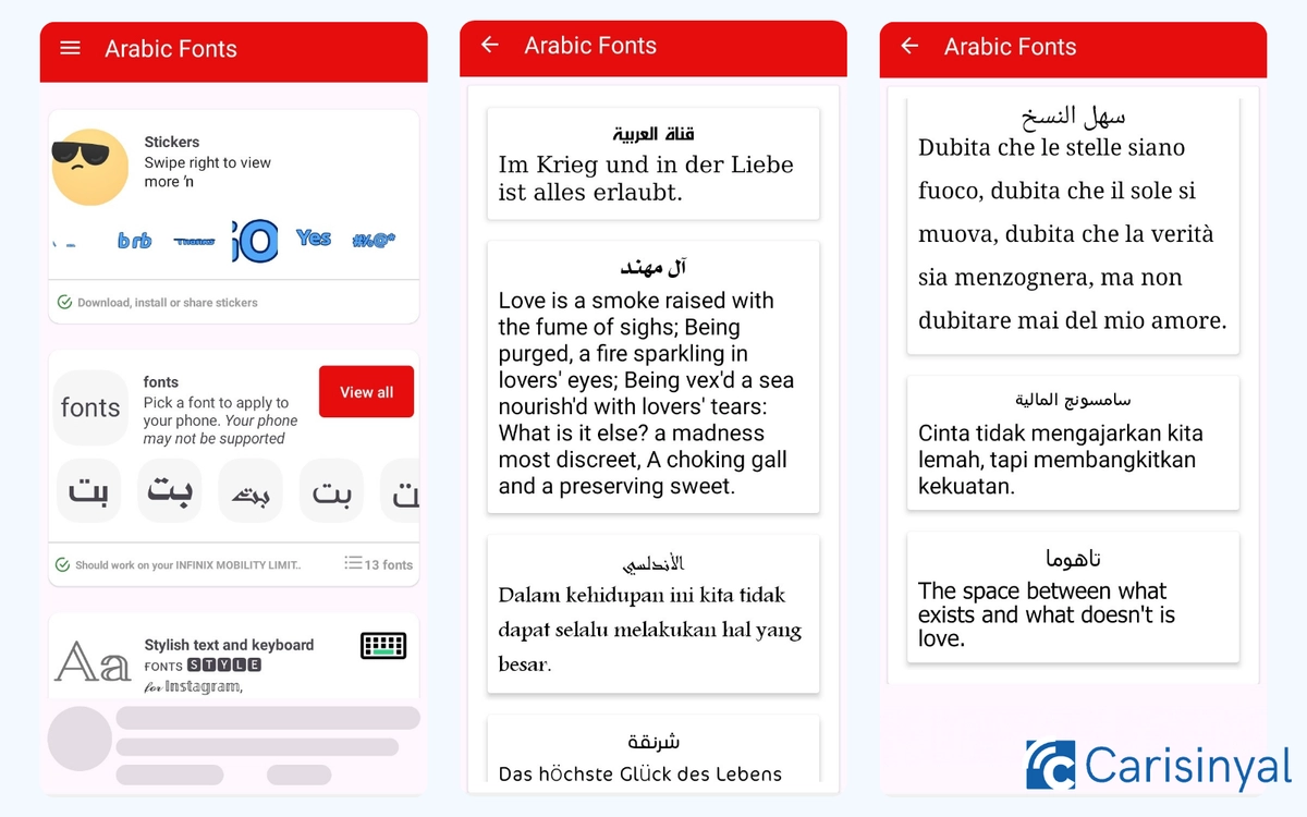 Cute Arabic Fonts for FlipFont_