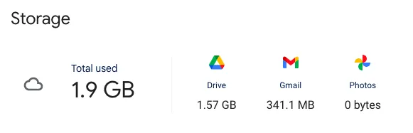 google drive storage_