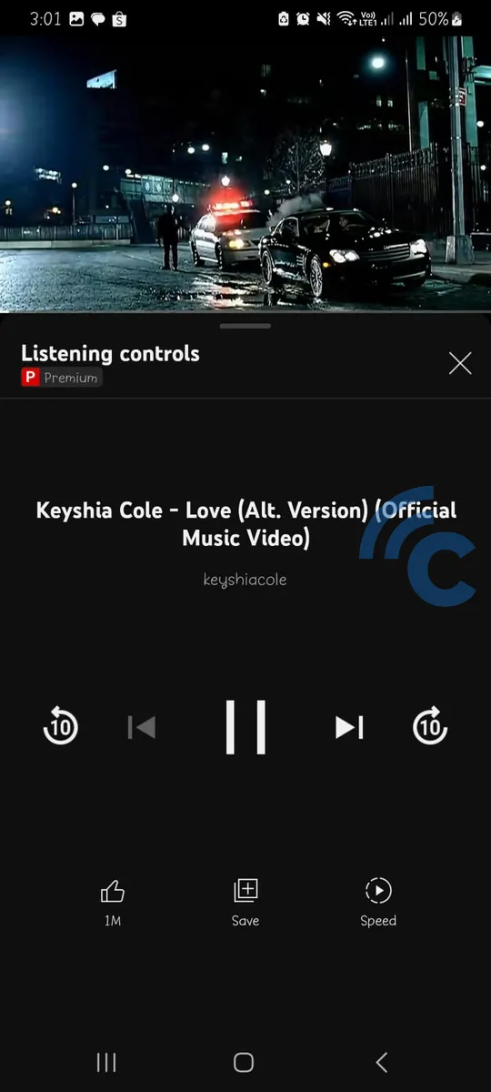 youtube premium listening controls_