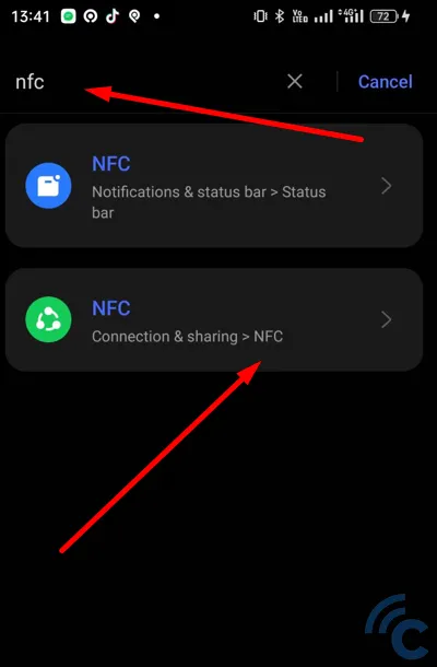 cara mengaktifkan NFC