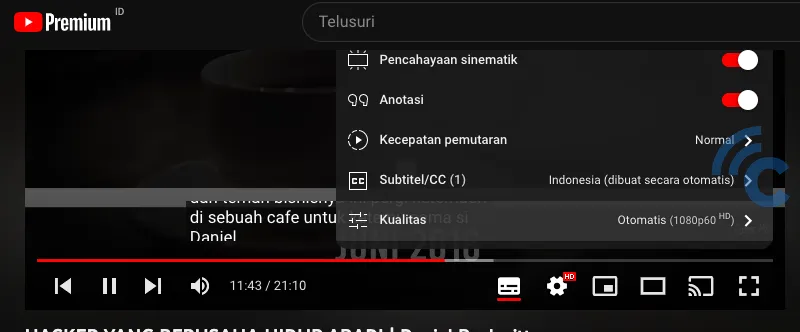 subtitle YouTube_