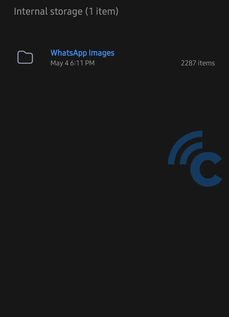 whatsapp images folder_