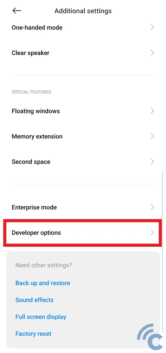 developer options dan cara kerjanya