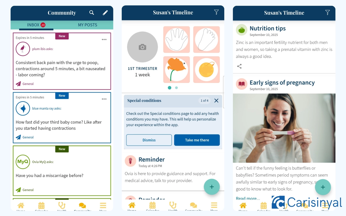 Ovia Cycle & Pregnancy Diary_