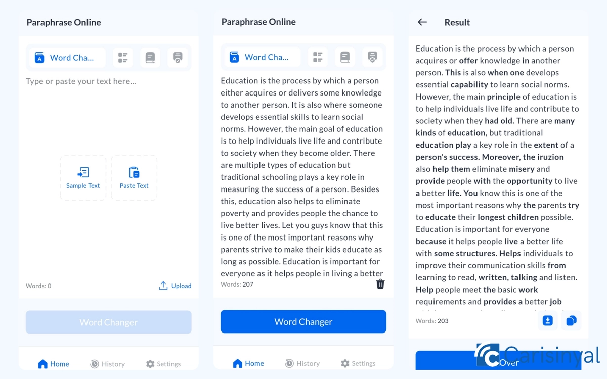 Allmath Paraphrase Tool_