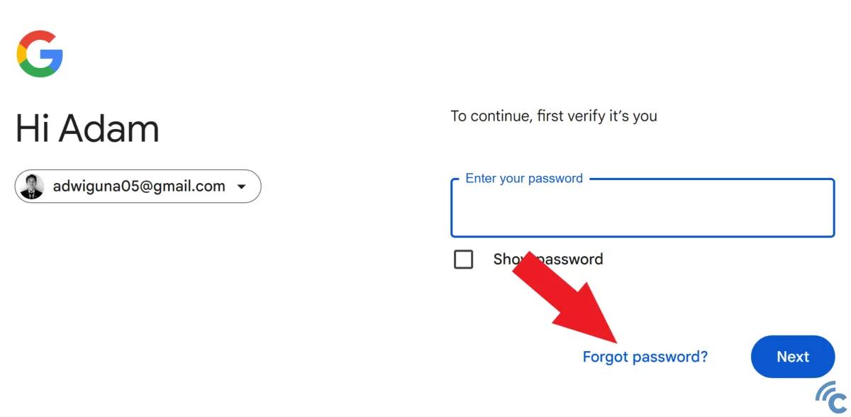 cara mengganti password gmail